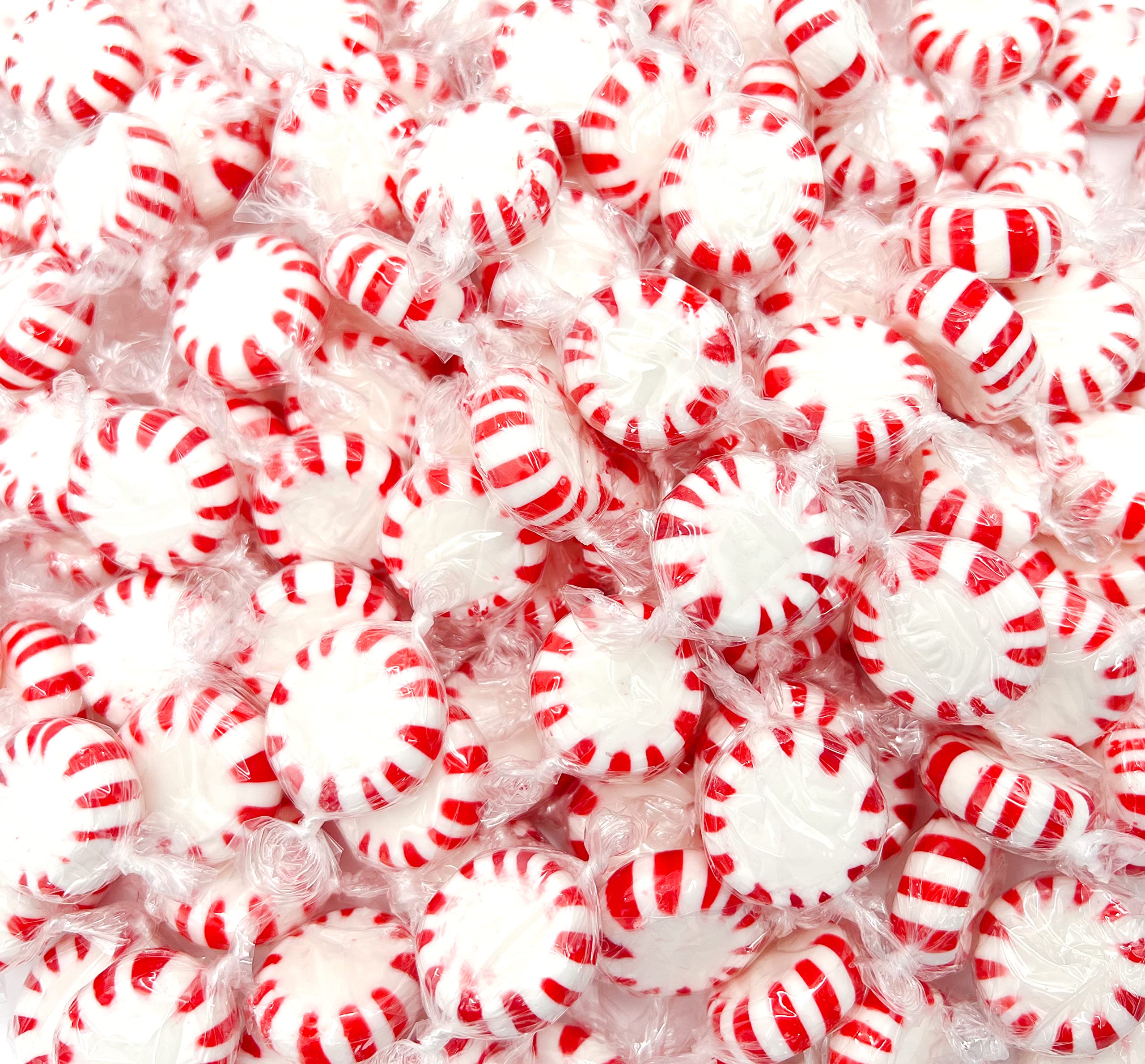 LAETAFOOD Starlight Peppermint Mints bulk bag ready for serving.