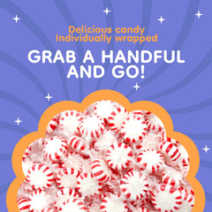 Starlight Peppermint Mints positioned on a holiday buffet table.
