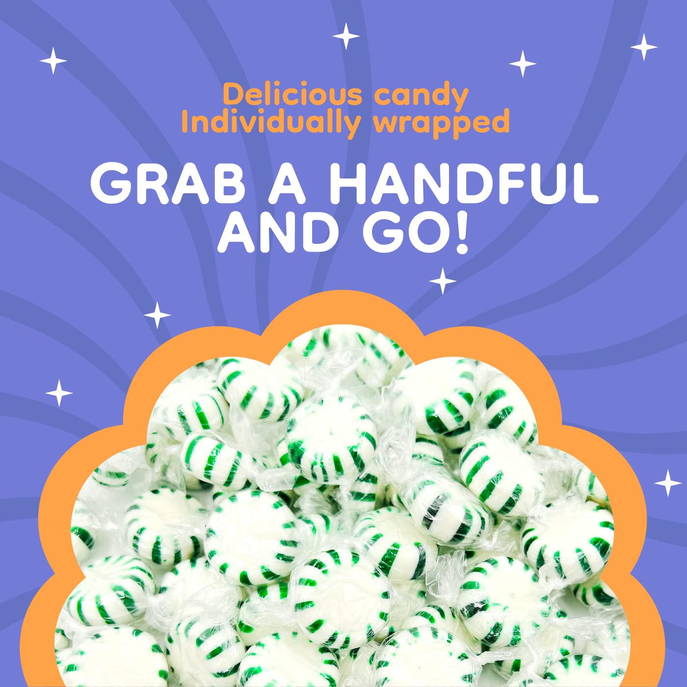 Laetafood Starlight Spearmint Mints fit in a purse or pocket for on-the-go freshness.