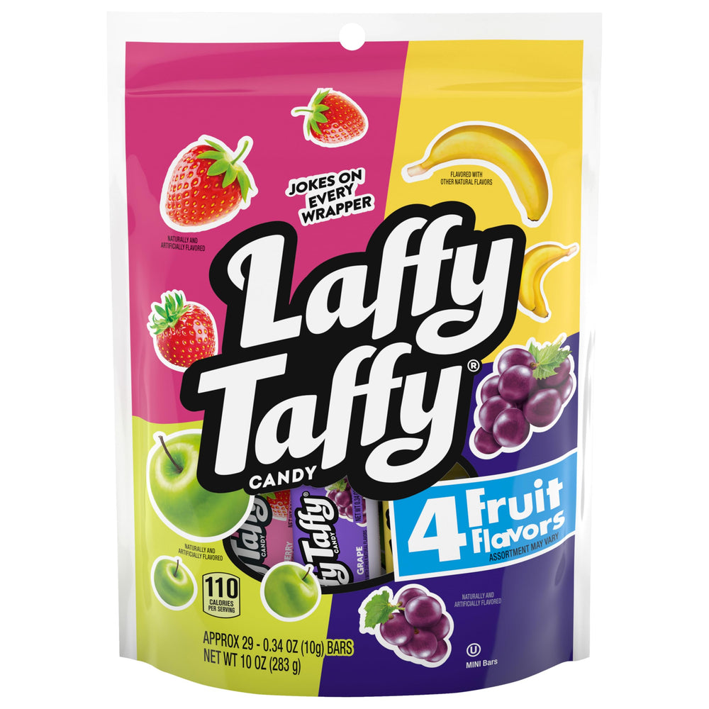 Laffy Taffy chewy creamy texture invites a satisfying bite.