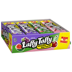 Laffy Taffy grape stretchy bar, chewy fruit flavor for quick snacking