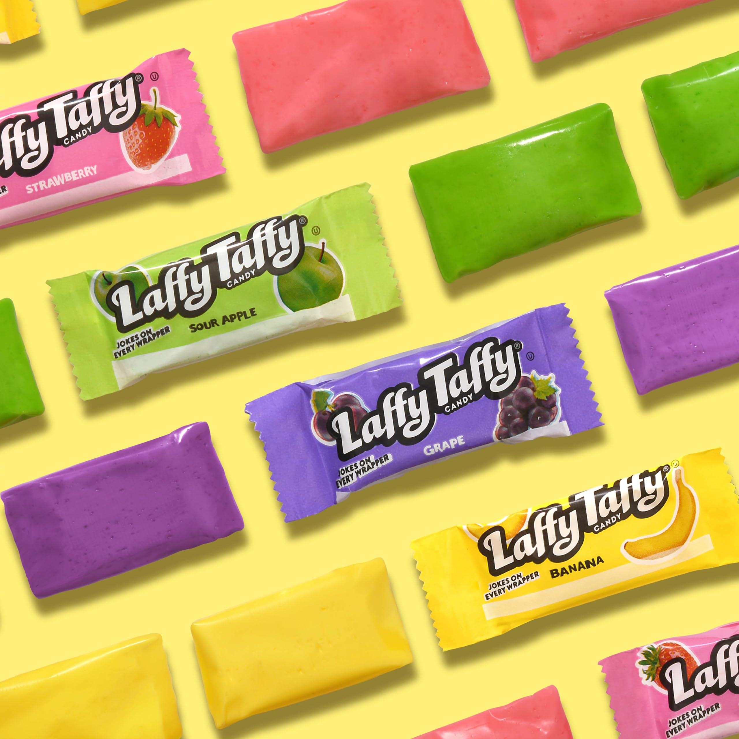 Laffy Taffy strawberry flavor mini bar highlights fruity sweetness in every bite.