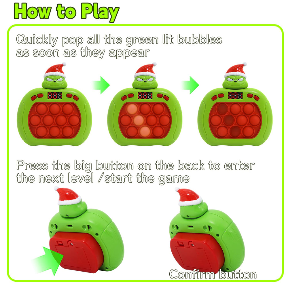 LAHAND Quick Push Pop Game bubble button close-up provides tactile feedback