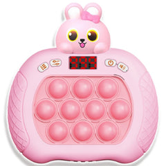 LAHAND Quick Push Pop Game rabbit front view for solo and social play
