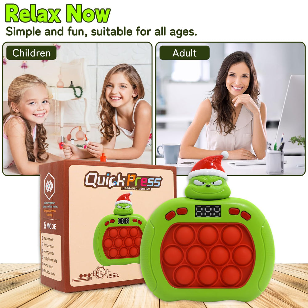 LAHAND Quick Push Pop Game silicone body close-up shows durability
