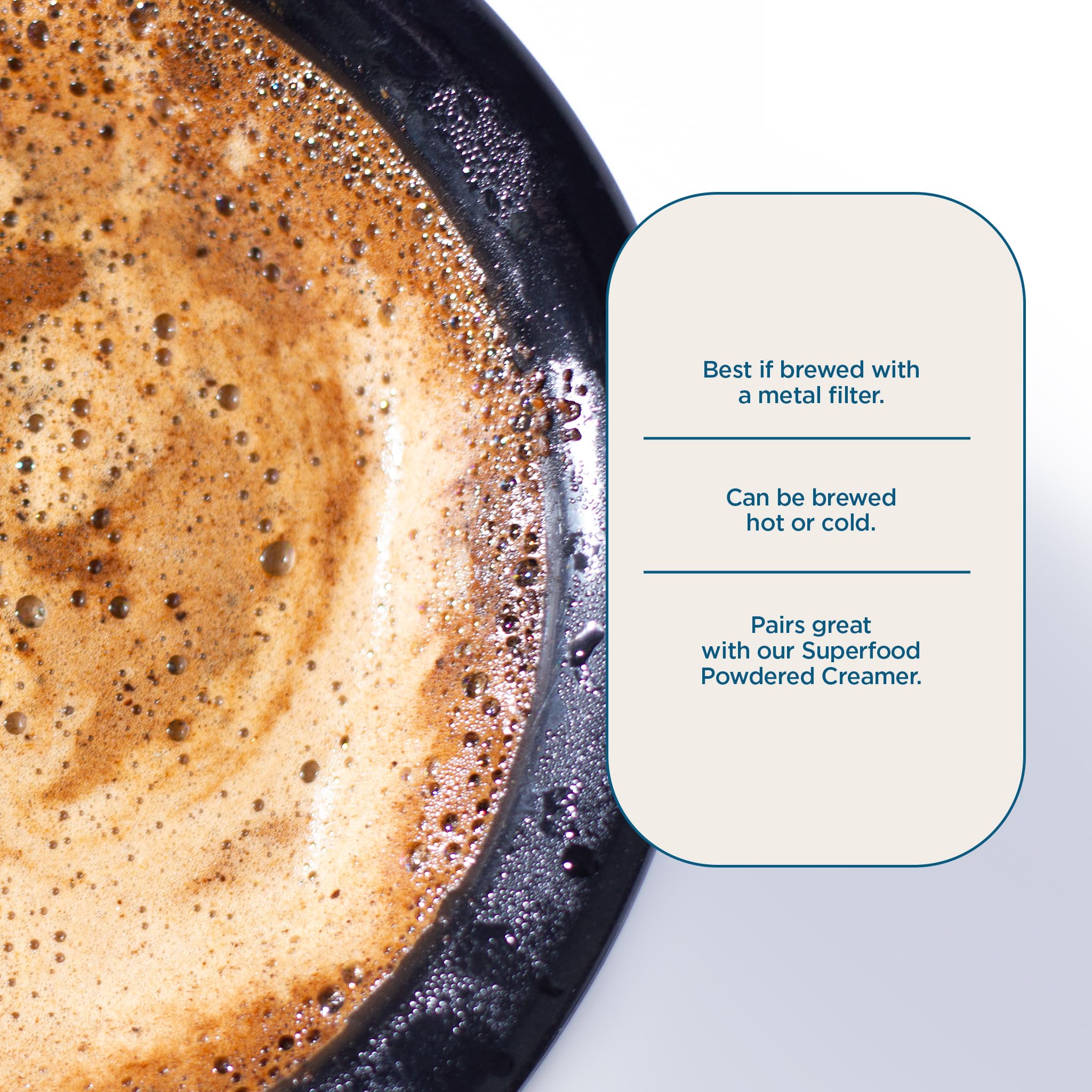 Laird Superfood pour-over setup featuring Peruvian Dark Roast