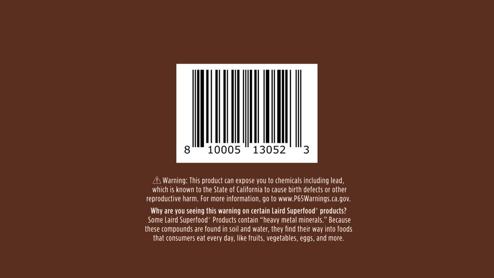 Laird Superfood hot chocolate bag-open view promotes easy pantry access.