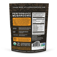 Laird Superfood mushroom powder scoop measuring a convenient serving
