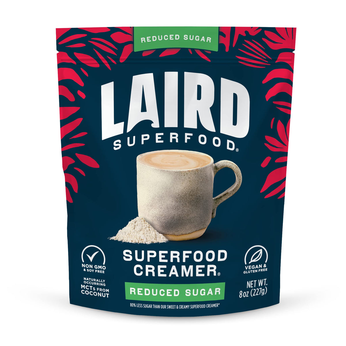 Laird Superfood non-dairy creamer packaging front for dairy-free coffee