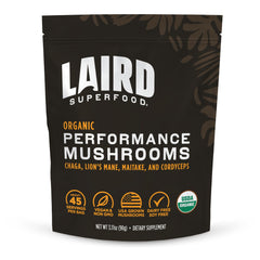 Laird Superfood Organic Mushroom Blend bag ready for daily energy support