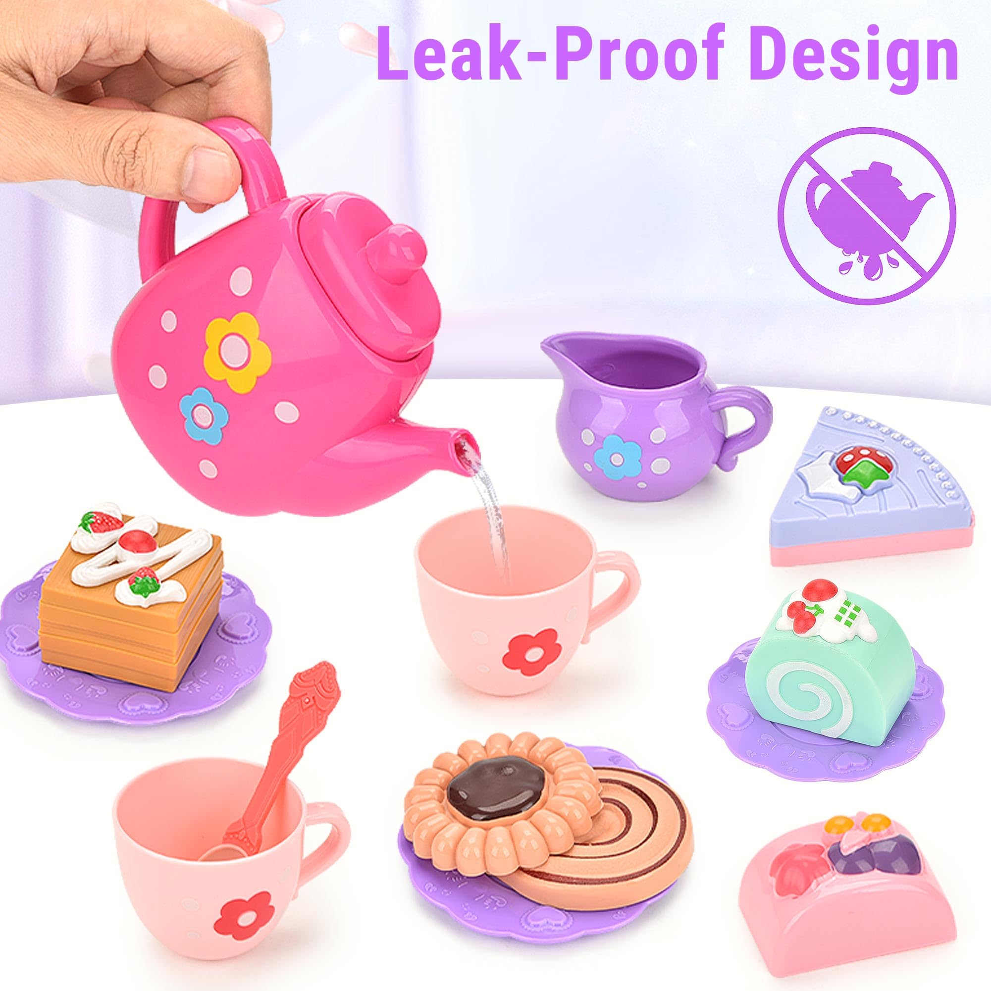 Lajeje toddler tea set ready for imaginative play and storytelling.