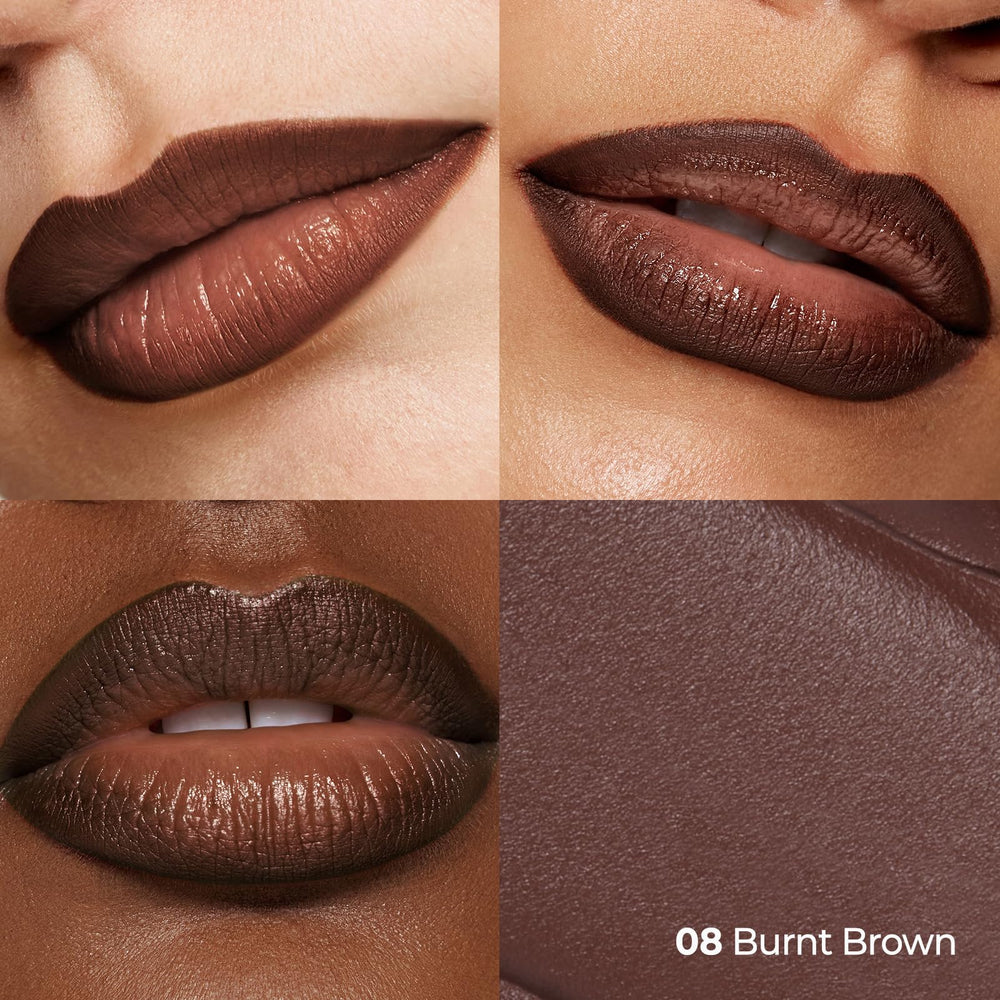 Laka Lip Liner Deep Brown pencil tip for controlled lining