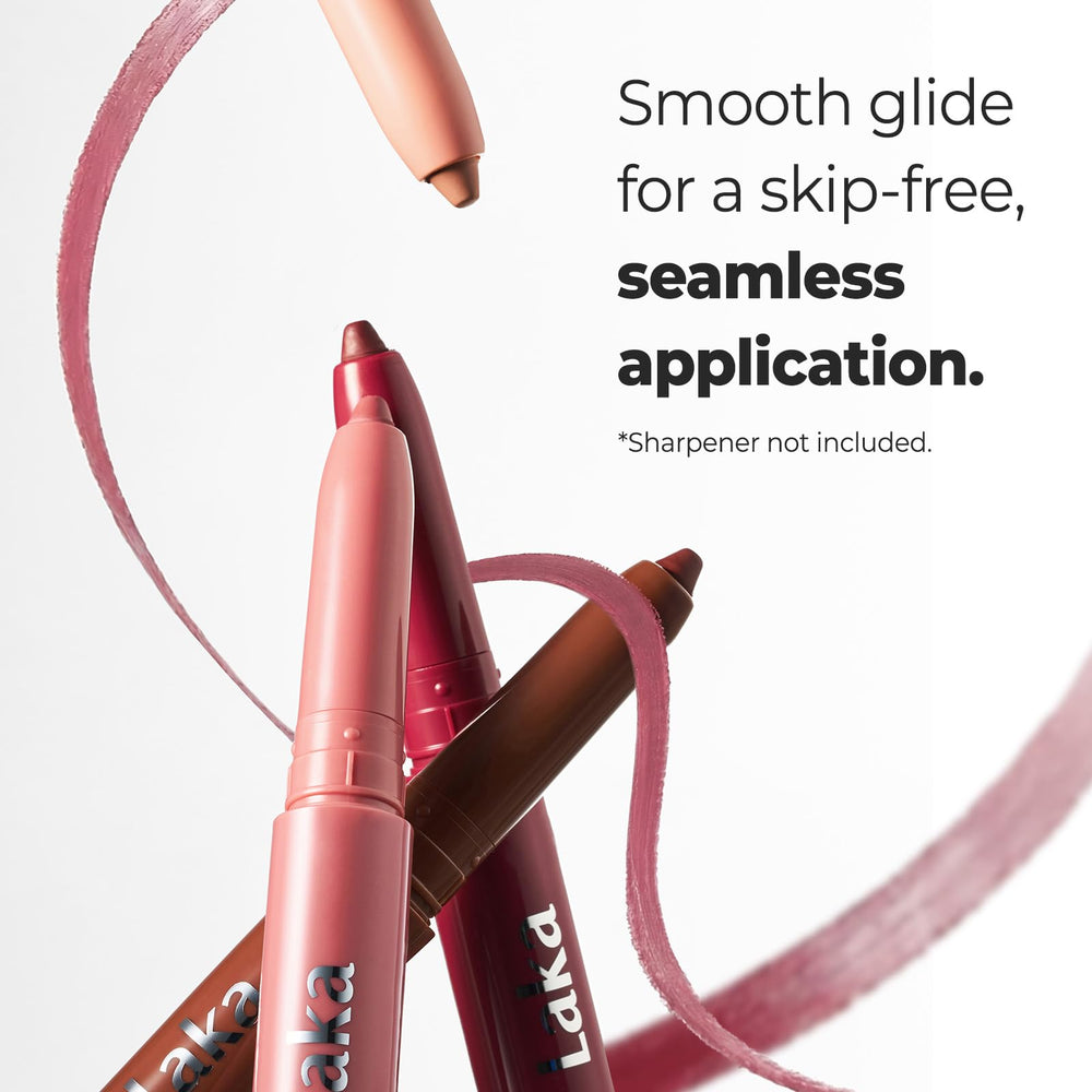 Laka Lip Liner Precise Contour Stroke highlights sharp lip lines.