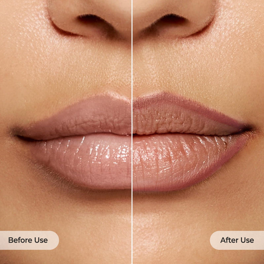 Laka Lip Liner Swatch Portrait demonstrates rich pigment and definition.