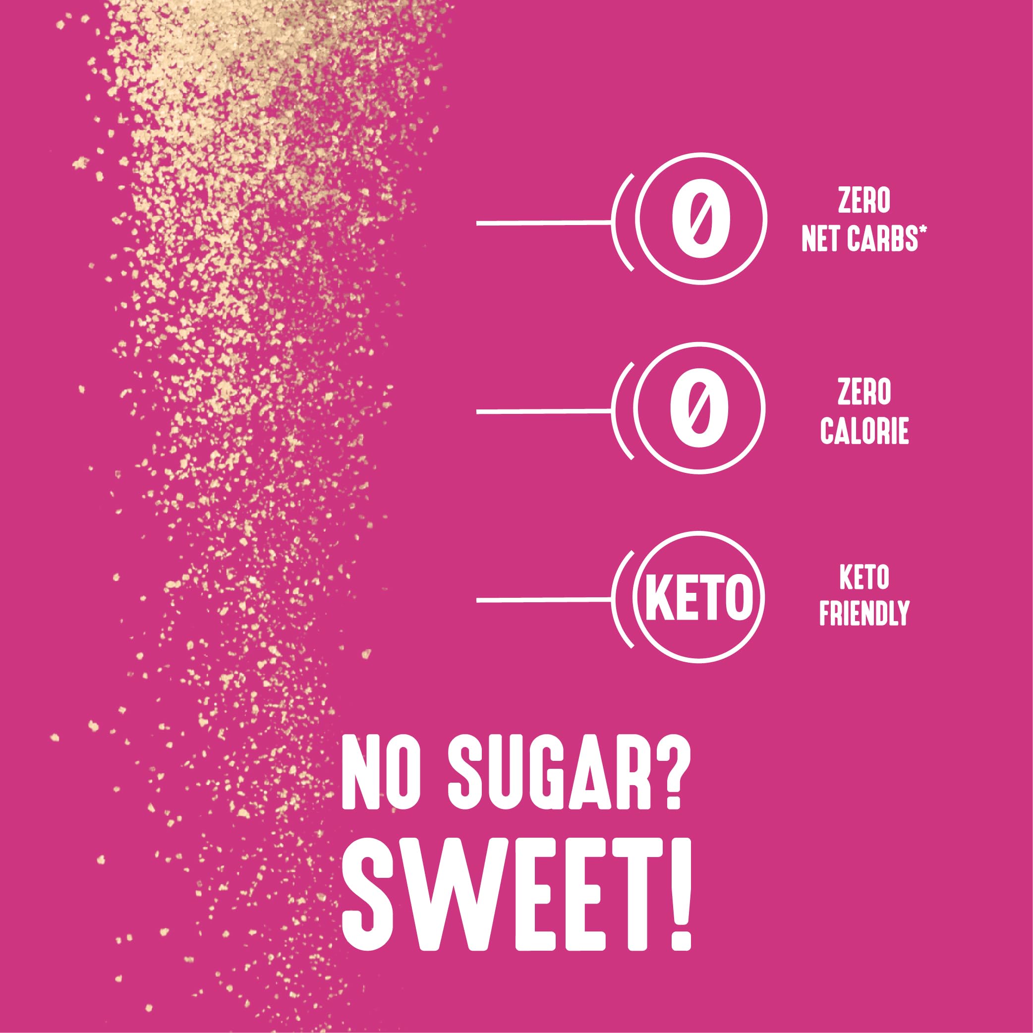 Lakanto brown monk fruit sweetener with coffee depicts keto friendly sweetness