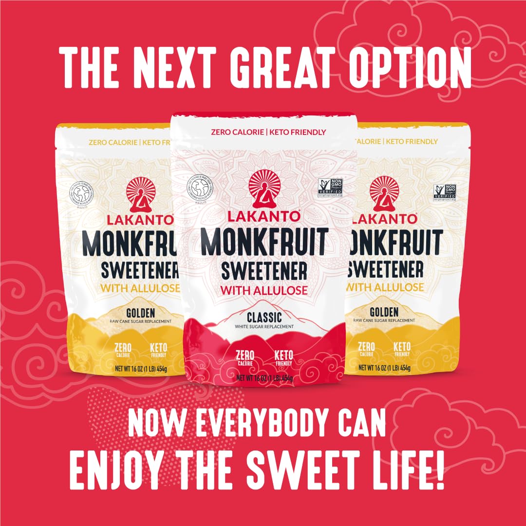 Lakanto helps precise sweetness in desserts with measuring.