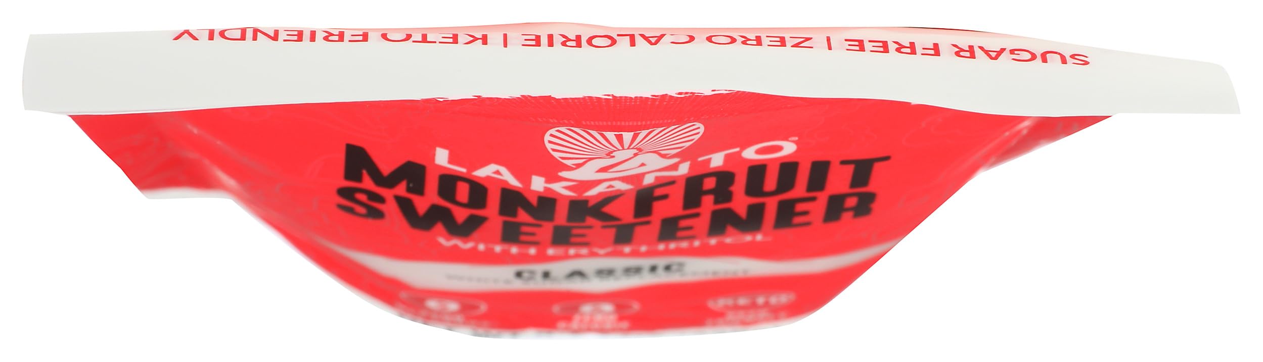 Lakanto Classic Monkfruit Sweetener label highlights kosher and Non-GMO verification