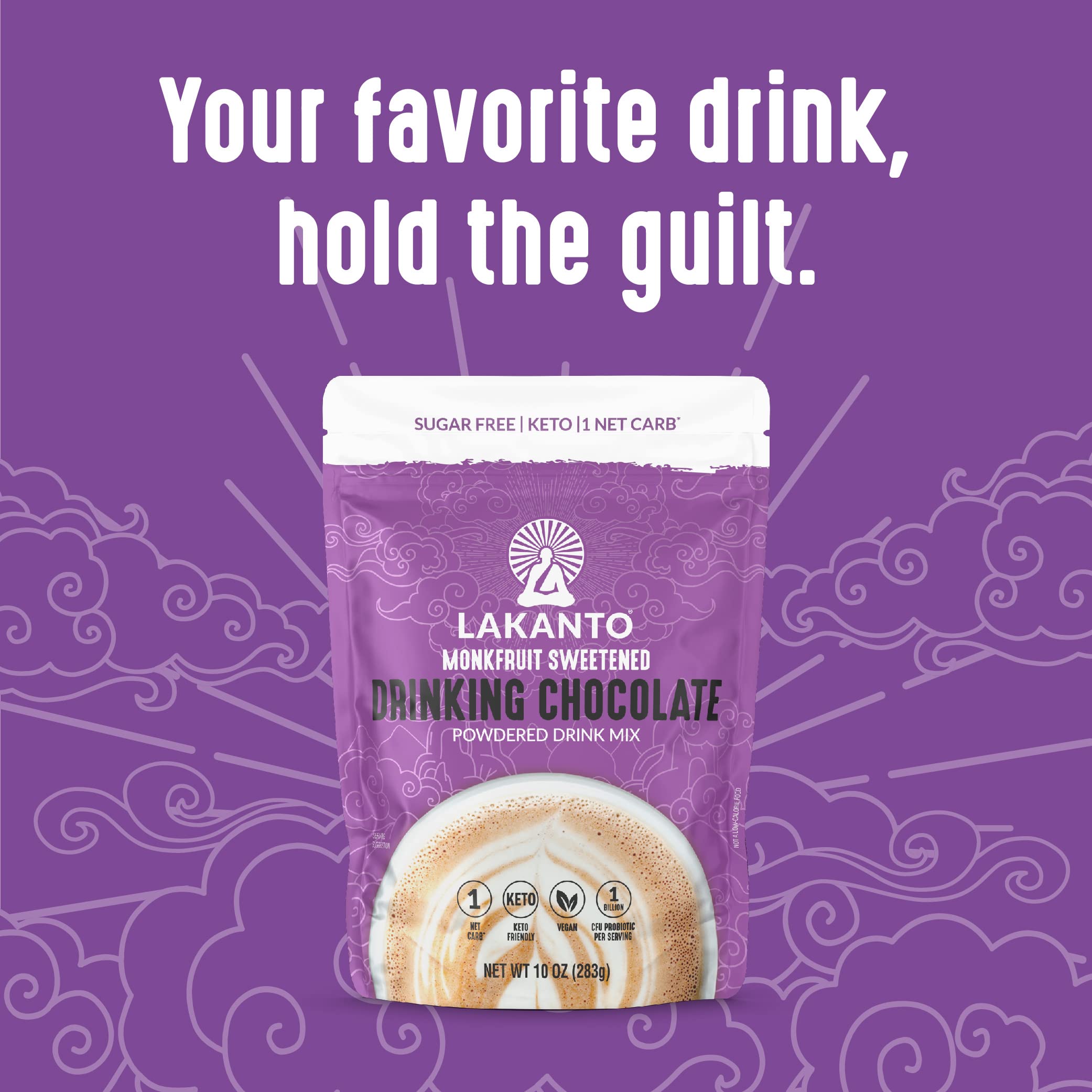 Lakanto cold cocoa in a glass demonstrates versatile keto friendly refreshment.