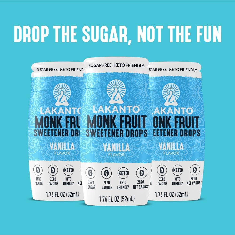 Mix vanilla drops in cocktails for keto-friendly flavor without sugar