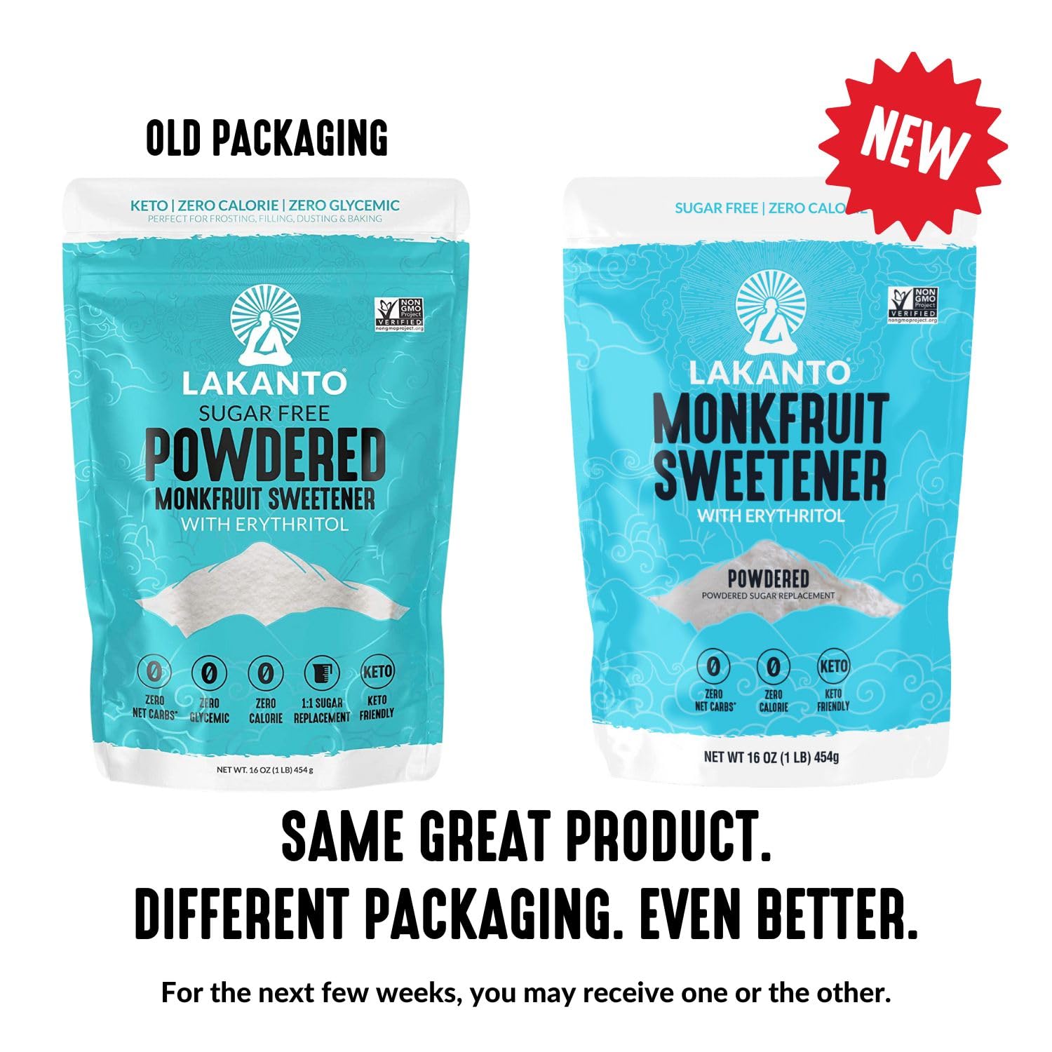 Lakanto powdered monk fruit sweetener used in donuts batter.