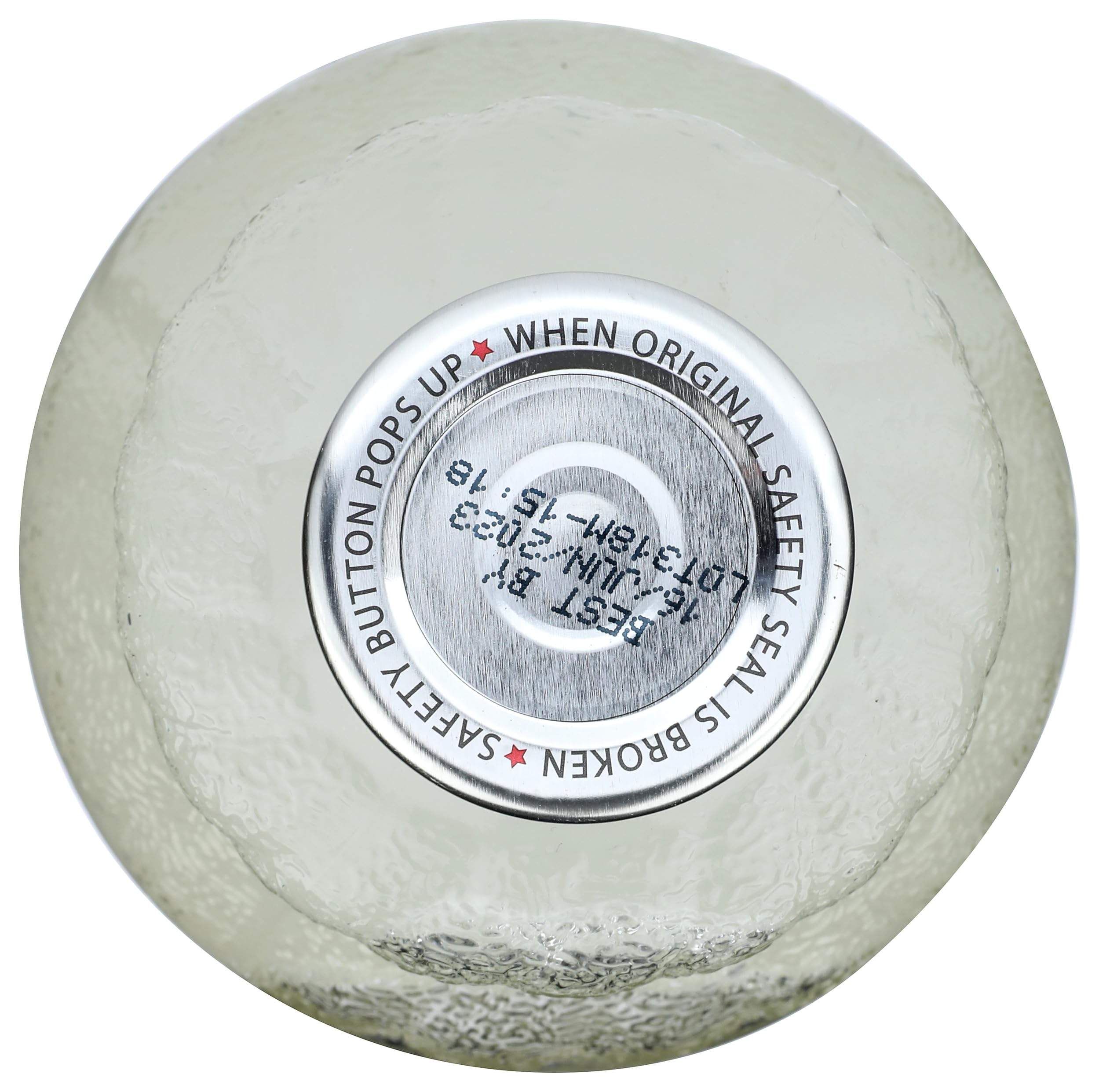 Cap detail from Lakewood Aloe Vera Gel Juice bottle showing seal