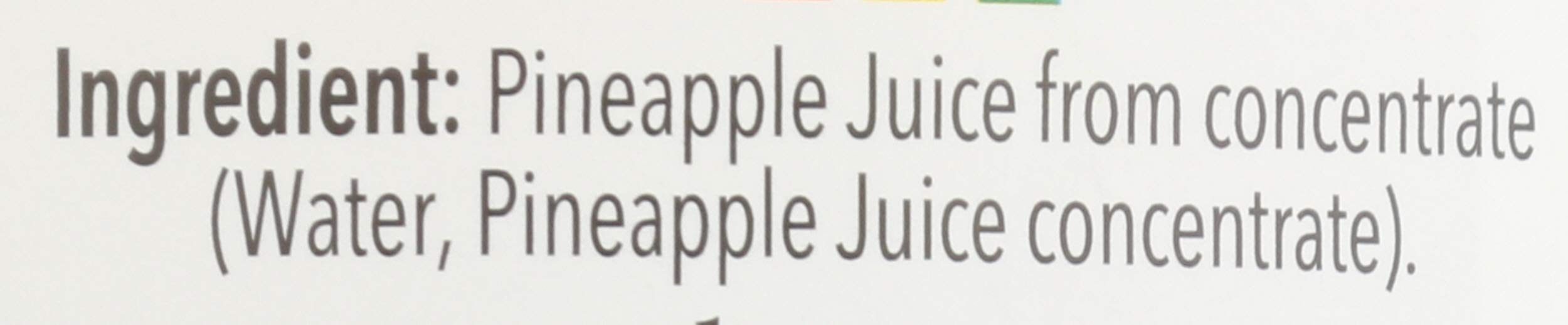 Lakewood Pineapple Juice label closeup shows authentic branding