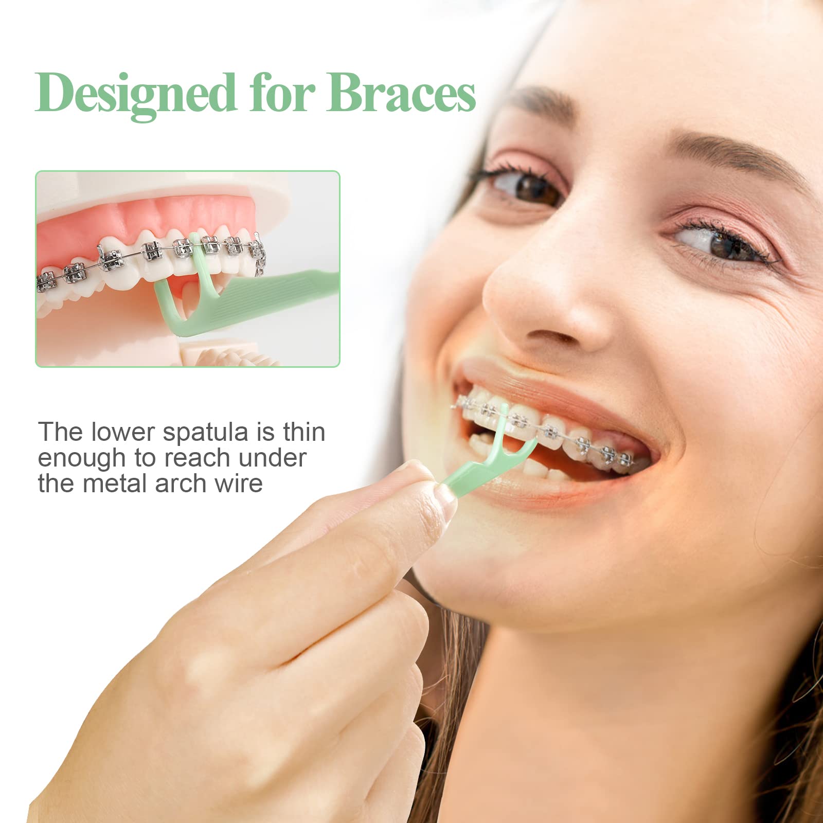 Lakeyface dental floss picks for adults promote quick, tidy cleaning.