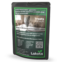 Lakota Naturals car odor remover setup using water activation for immediate freshening.