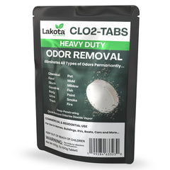 Lakota Naturals chlorine dioxide fogger kit activation for fast odor elimination in cars.