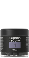 LAKRIDS BY BÜLOW Black licorice jar close-up, chewy texture ideal for everyday snacking.