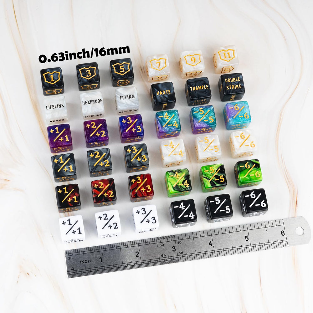 LAMJAM large-readable-numbers dice counters enable fast life totals during matches.