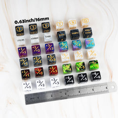 LAMJAM large-readable-numbers dice counters enable fast life totals during matches.