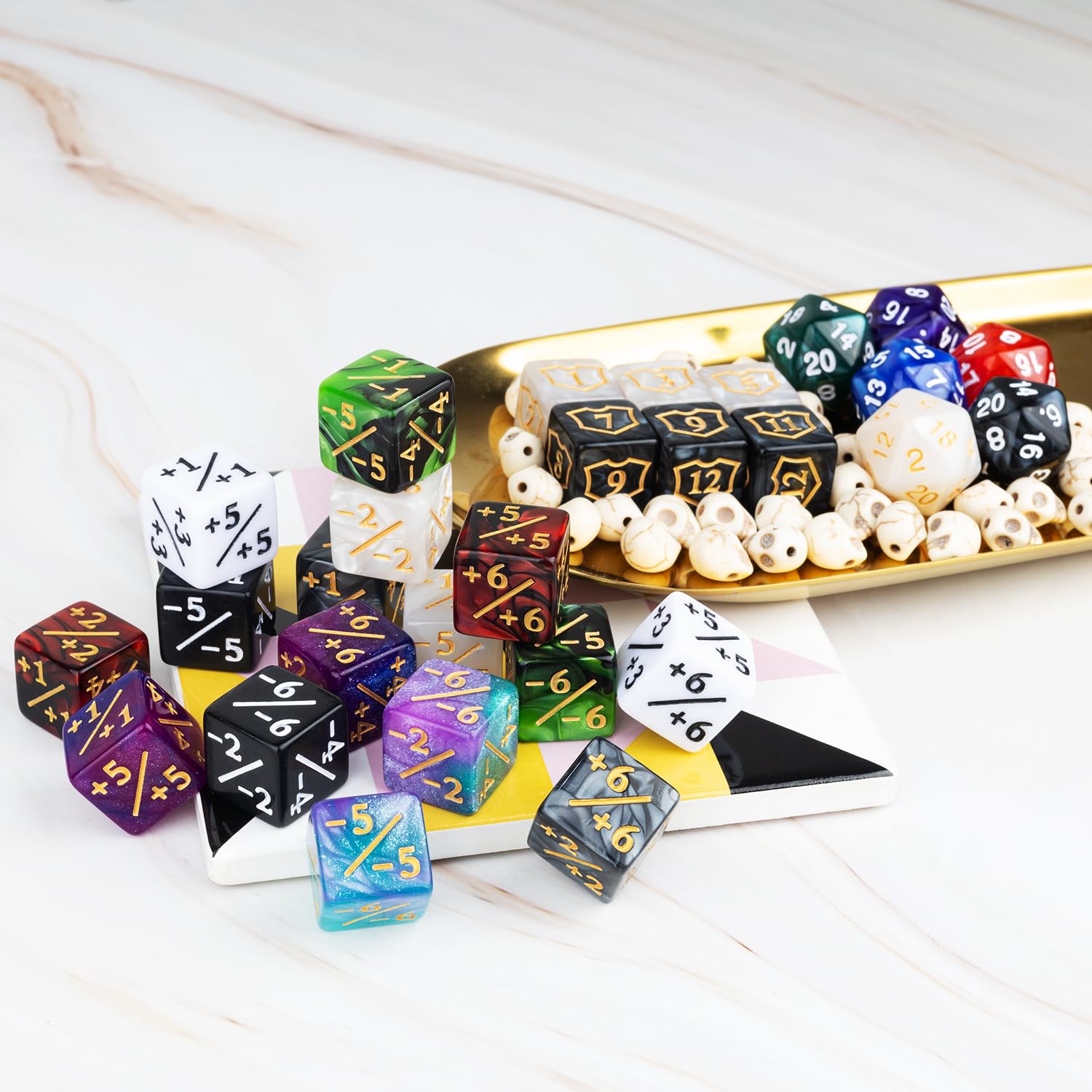 LAMJAM MTG keywords dice feature FIRST STRIKE and VIGILANCE for thematic tracking.