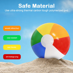Lamnhin bulk 3-pack beach balls ideal for group games and party favors.