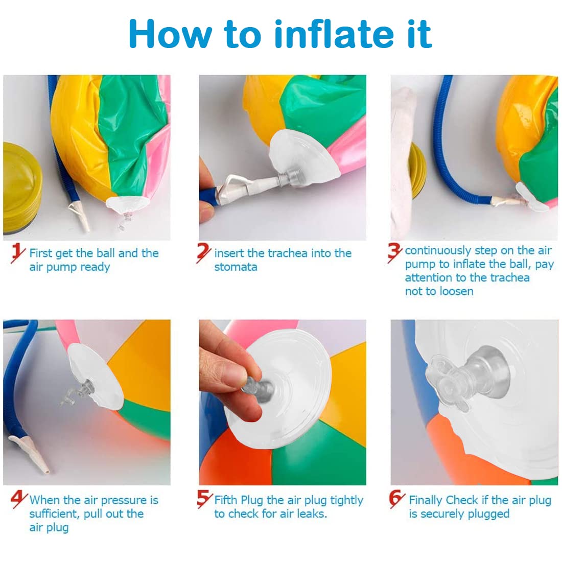 Lamnhin easy-inflate valve beach balls: quick setup for spontaneous water fun.
