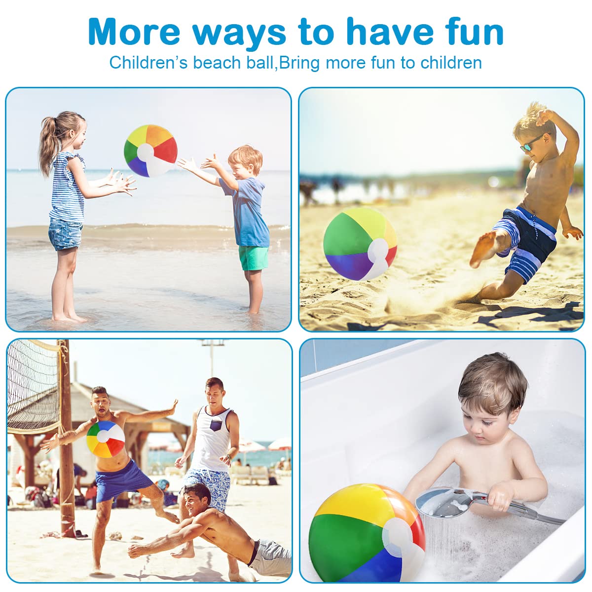 Lamnhin tropical-theme beach balls brighten any pool party or beach event.