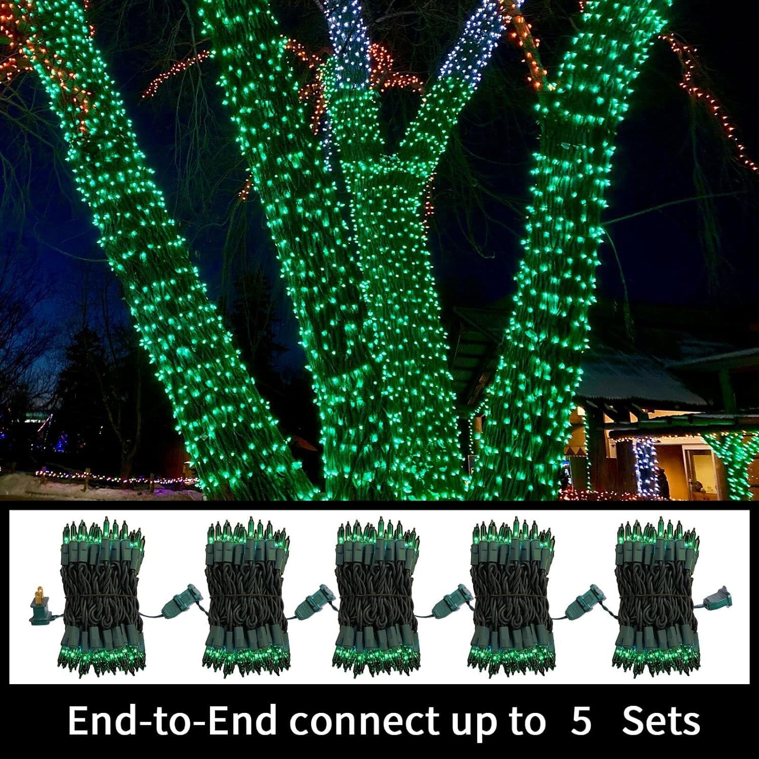 LAMPHOME UL certified lights provide safe outdoor decorating.