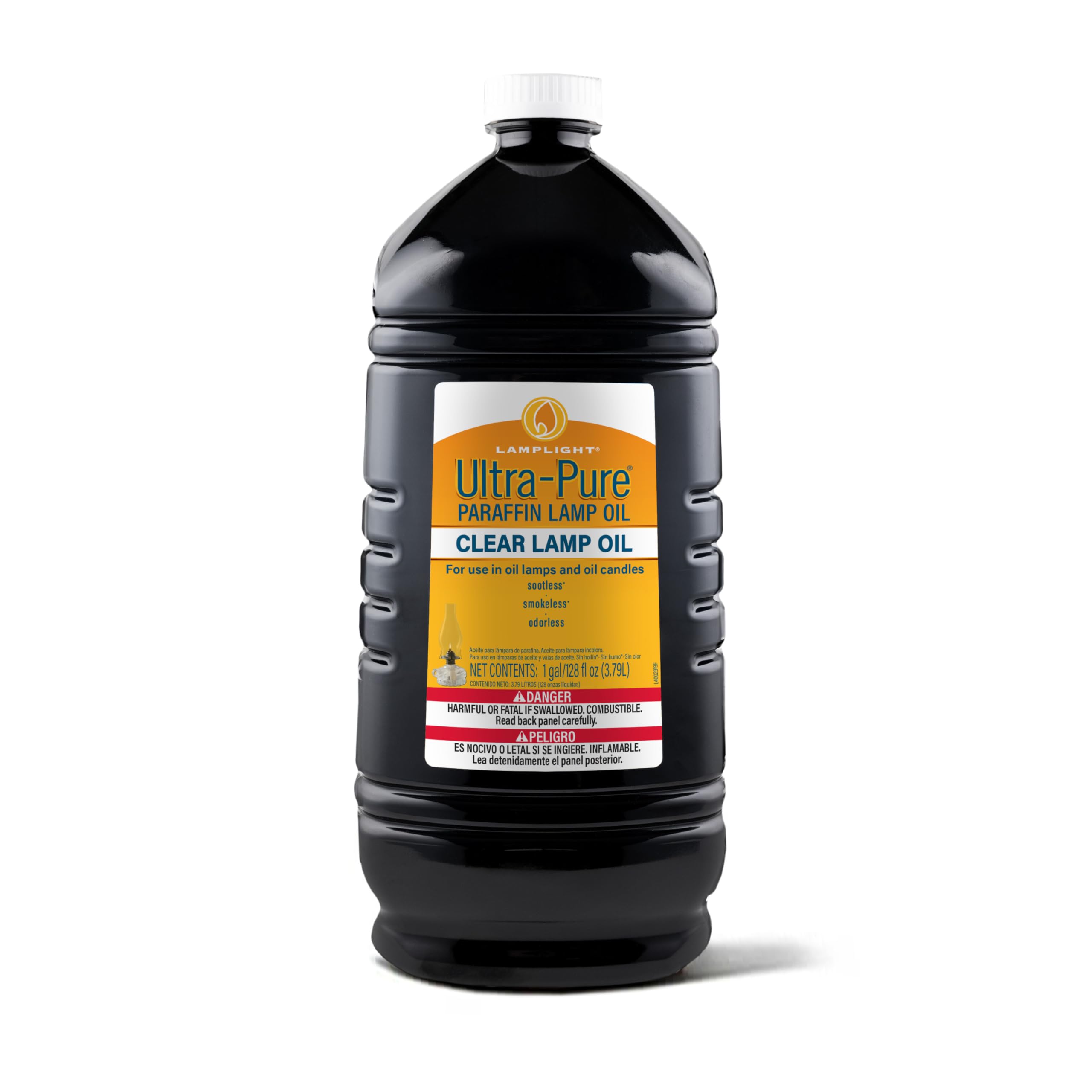 Lamplight Ultra-Pure Lamp Oil bottle pour for easy indoor refills