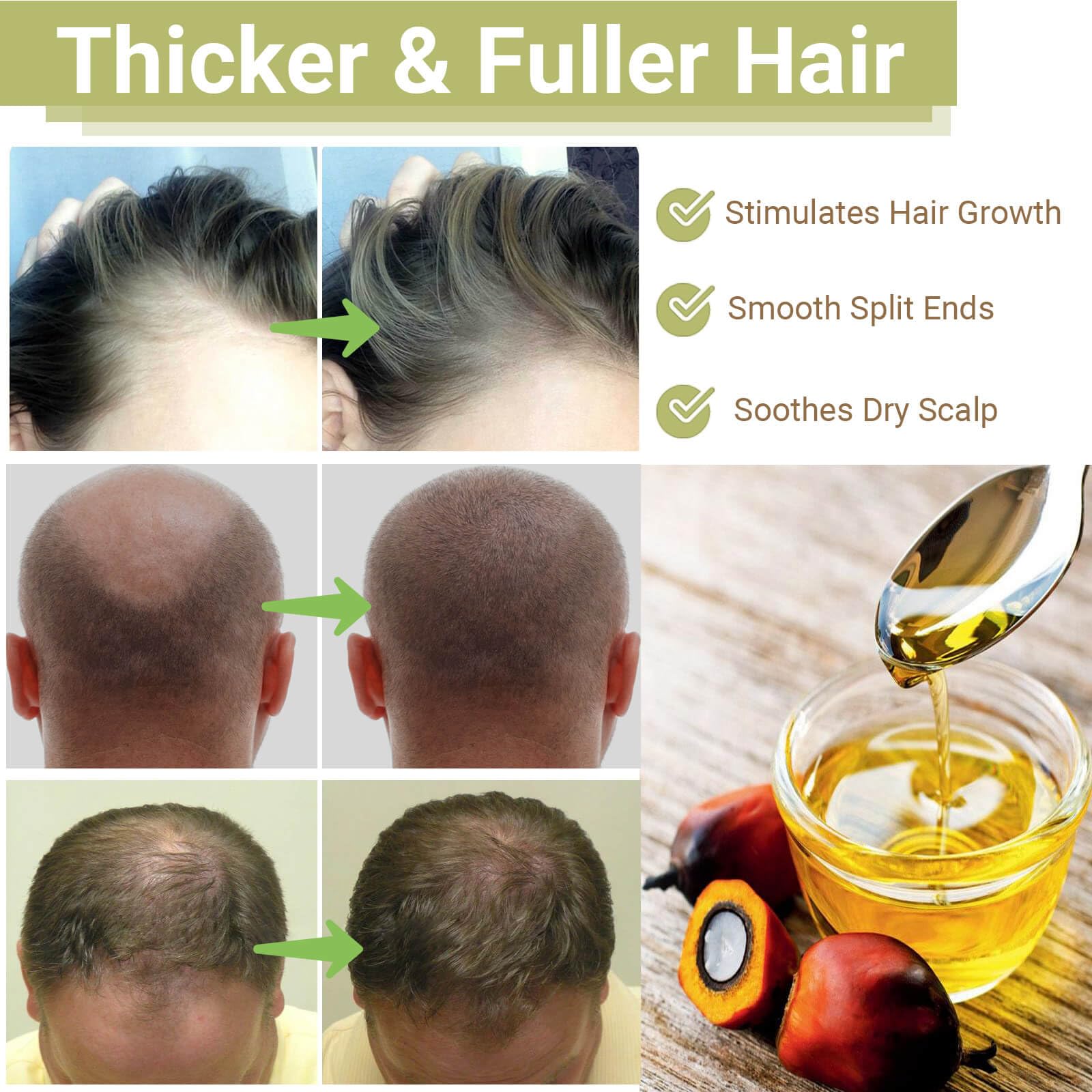Lampolar Batana Oil hair application scene highlights versatile care for hair and scalp.