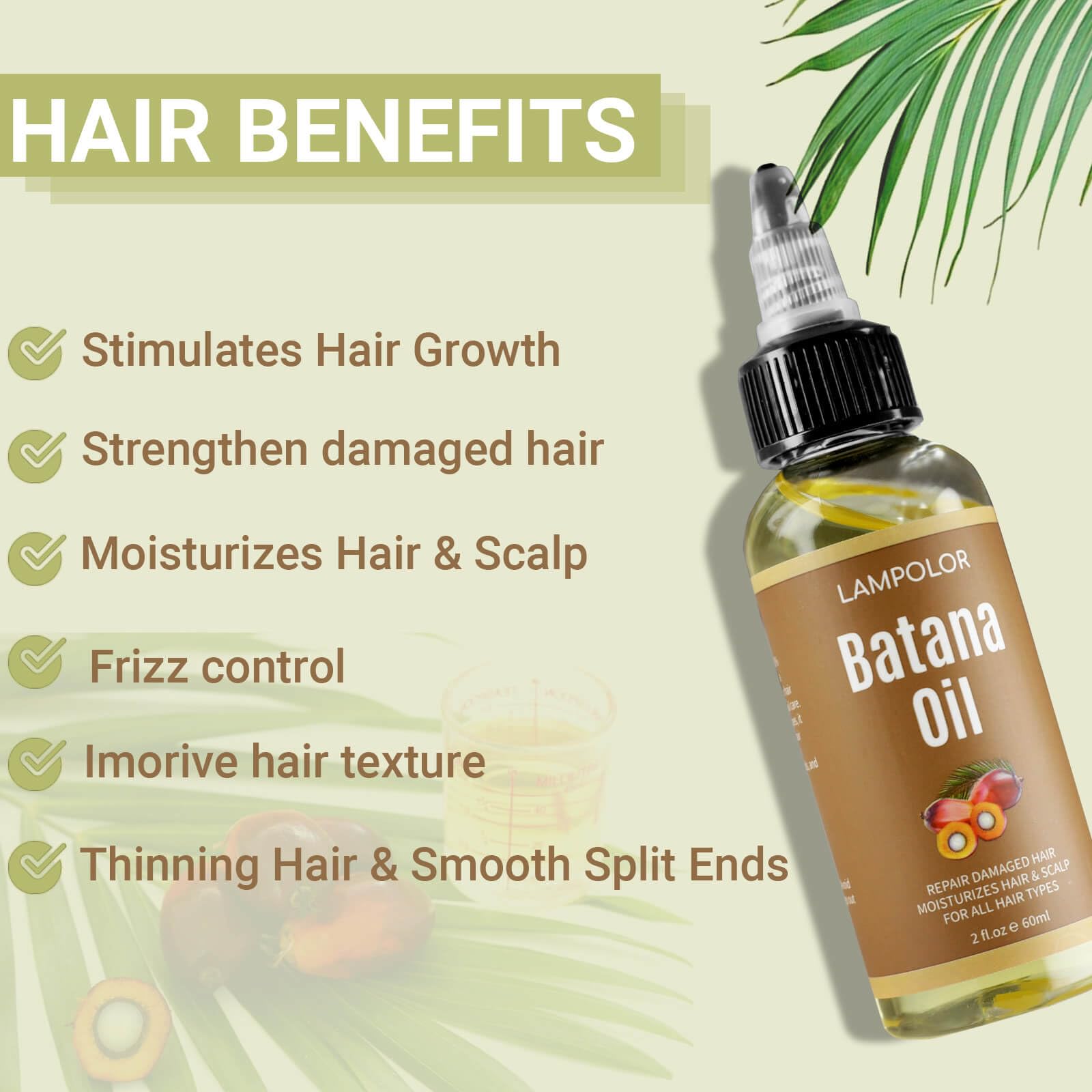 Lampolar Raw Batana Oil pour shot suggests quick absorption and smooth application.