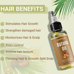Lampolar Raw Batana Oil pour shot suggests quick absorption and smooth application.