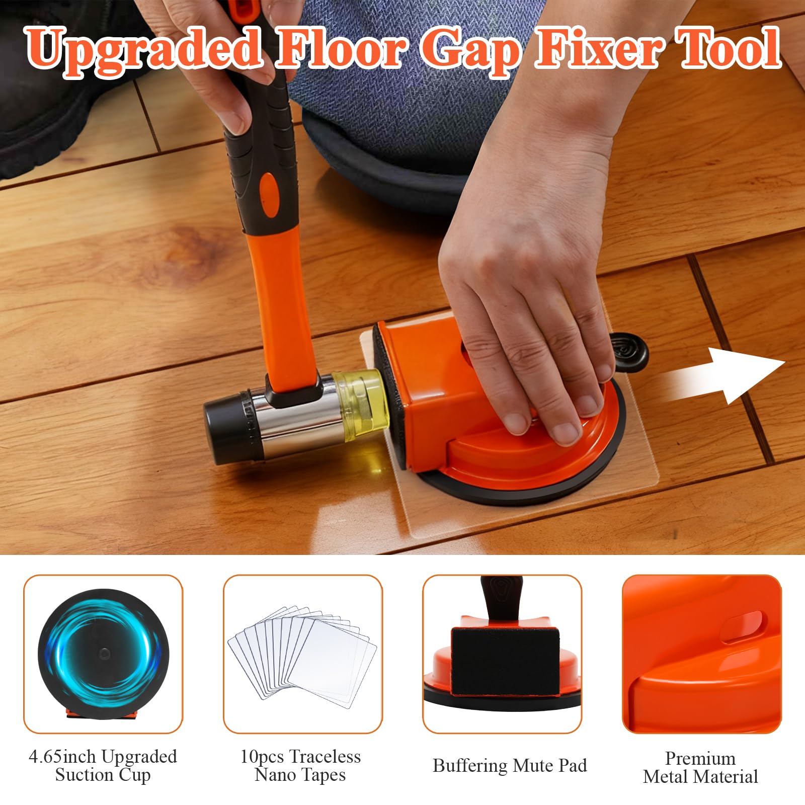 Lamwinsco suction cup in action providing stable grip for controlled gap alignment