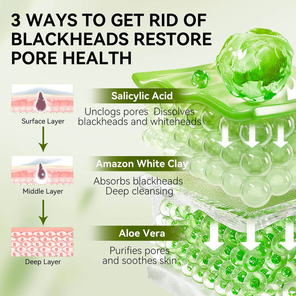 Aloe facial mask by Lanbena complements the pore treatment.