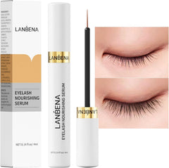 LANBENA eyelash growth serum bottle close-up for daily lash care.