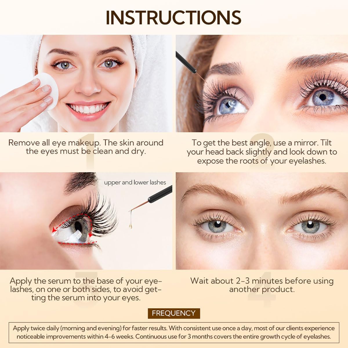 LANBENA lashes close-up after consistent use showing natural length and fullness.