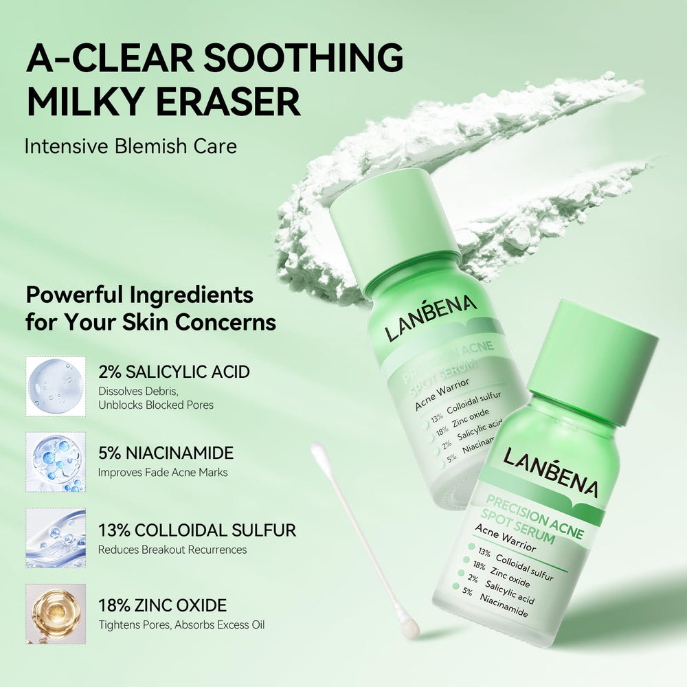 LANBENA travel-friendly 0.42 oz bottle ideal for on-the-go acne care.