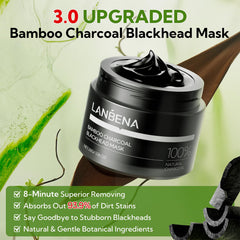 LANBENA nose mask being applied demonstrates easy, precise pore care.