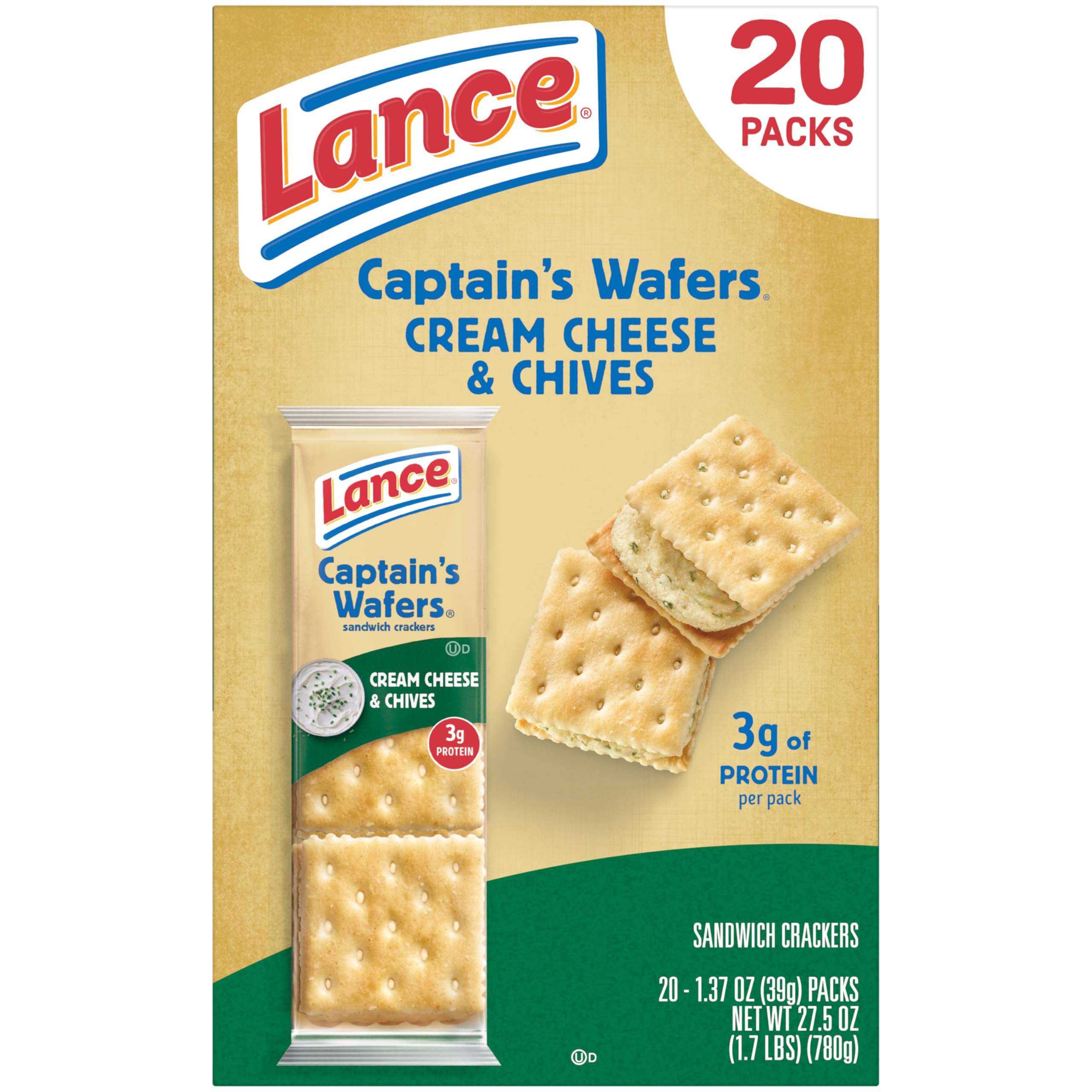 Lance Captain's Wafers lunchbox scene demonstrates on-the-go snacking for busy days.