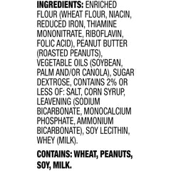 Detail of real peanut butter filling inside Lance crackers for a rich bite.