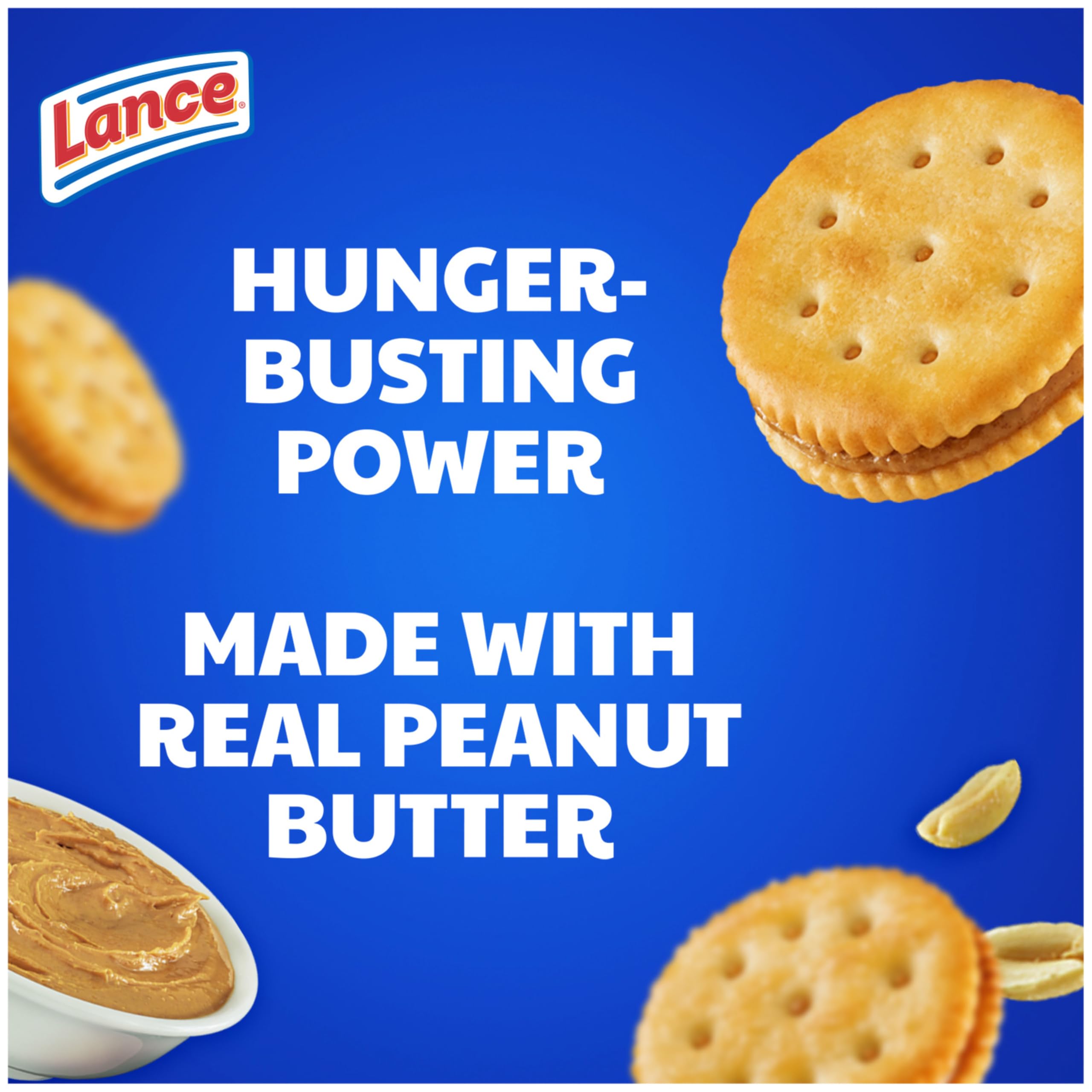 Lance sandwich crackers in hand, portable snack option.